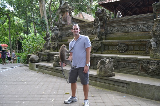 Enjoying Monkey Forest in Bali